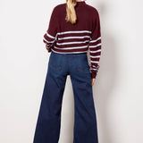 Lyra Wide Crop Lotus Jean