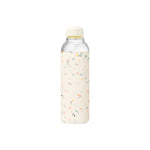 Glass Water Bottle: Cream