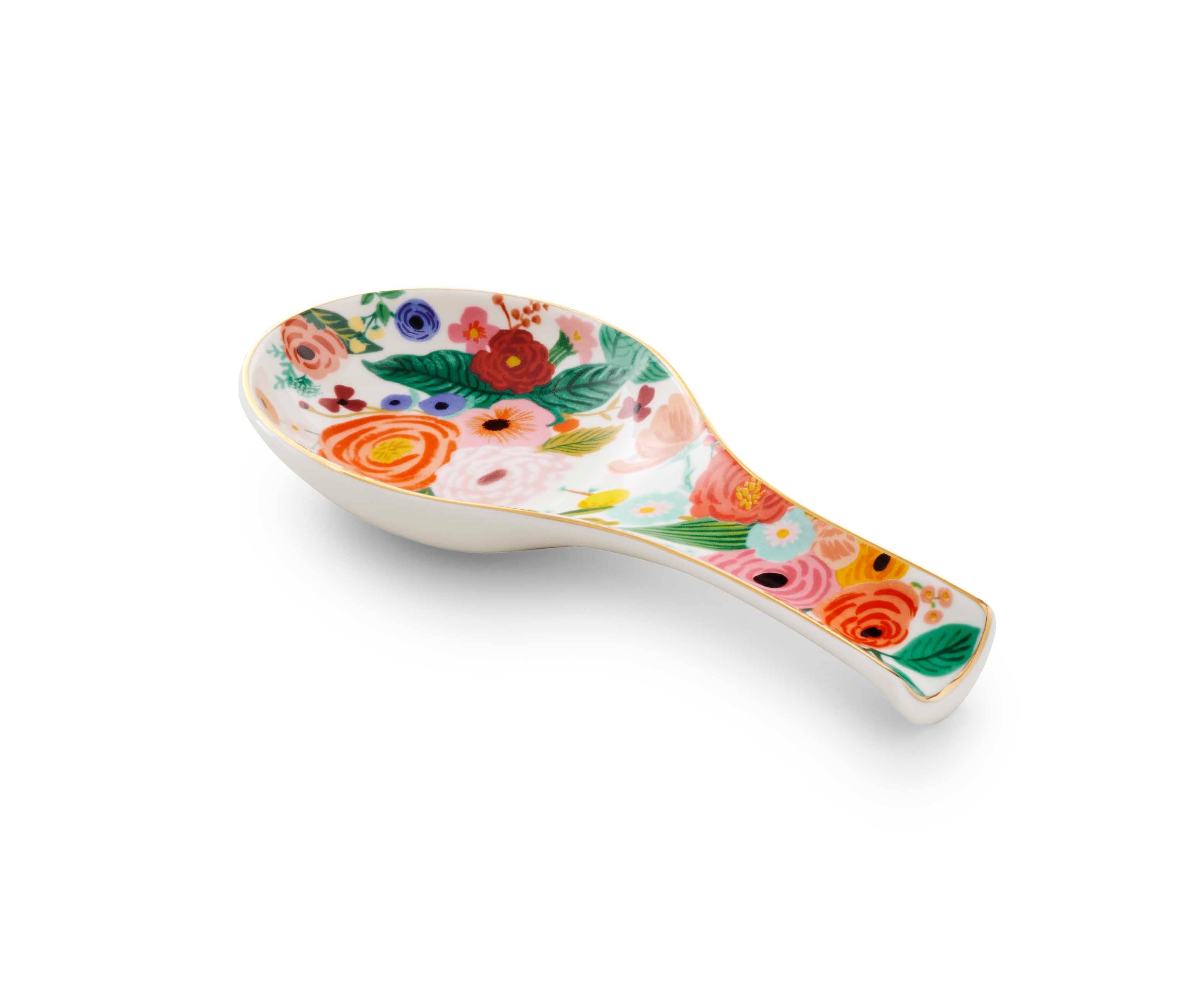 Garden Party Porcelain Spoon Rest