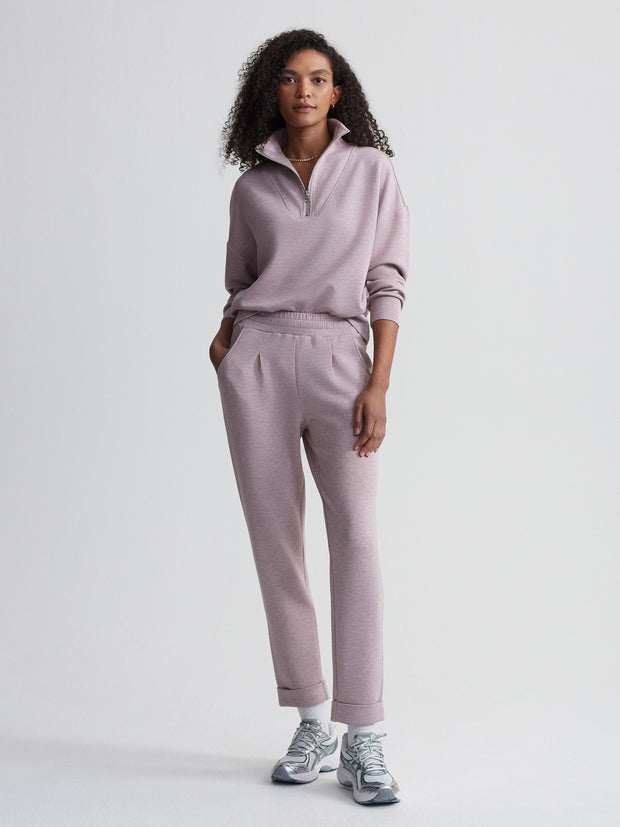 The Rolled Cuff Pant 25 Mauve Marl