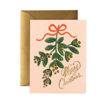 Mistletoe Christmas card