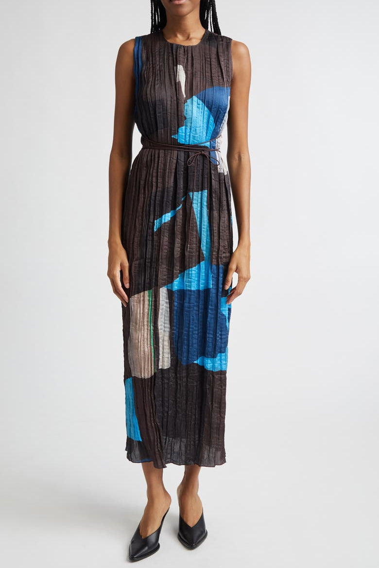 Mizu Dress Blue Prism