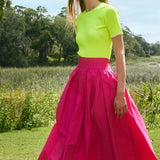 Lee Top Neon Yellow With Cream