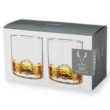 Viski Mountain Themed Crystal Tumblers - Set of 2