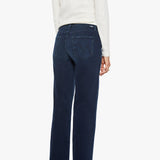 The Mid Rise Rambler Zip Ankle Straight Leg Dark Wash