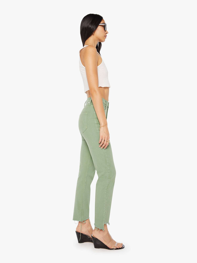 Hi Waist Rider Ankle Step Fray Cats And Dogs Mistletoe