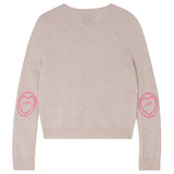 Jumper 1234 Love Hearts Elbow Crew