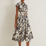 Octavia Dress Fauna Floral Navy