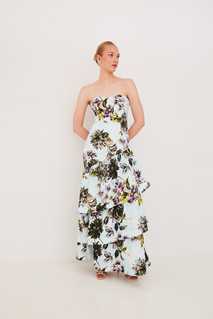 Willa Dress Margaux Bloom Blue