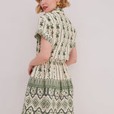 Asbury Mini Dress Vining Floral Green