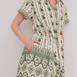 Asbury Mini Dress Vining Floral Green