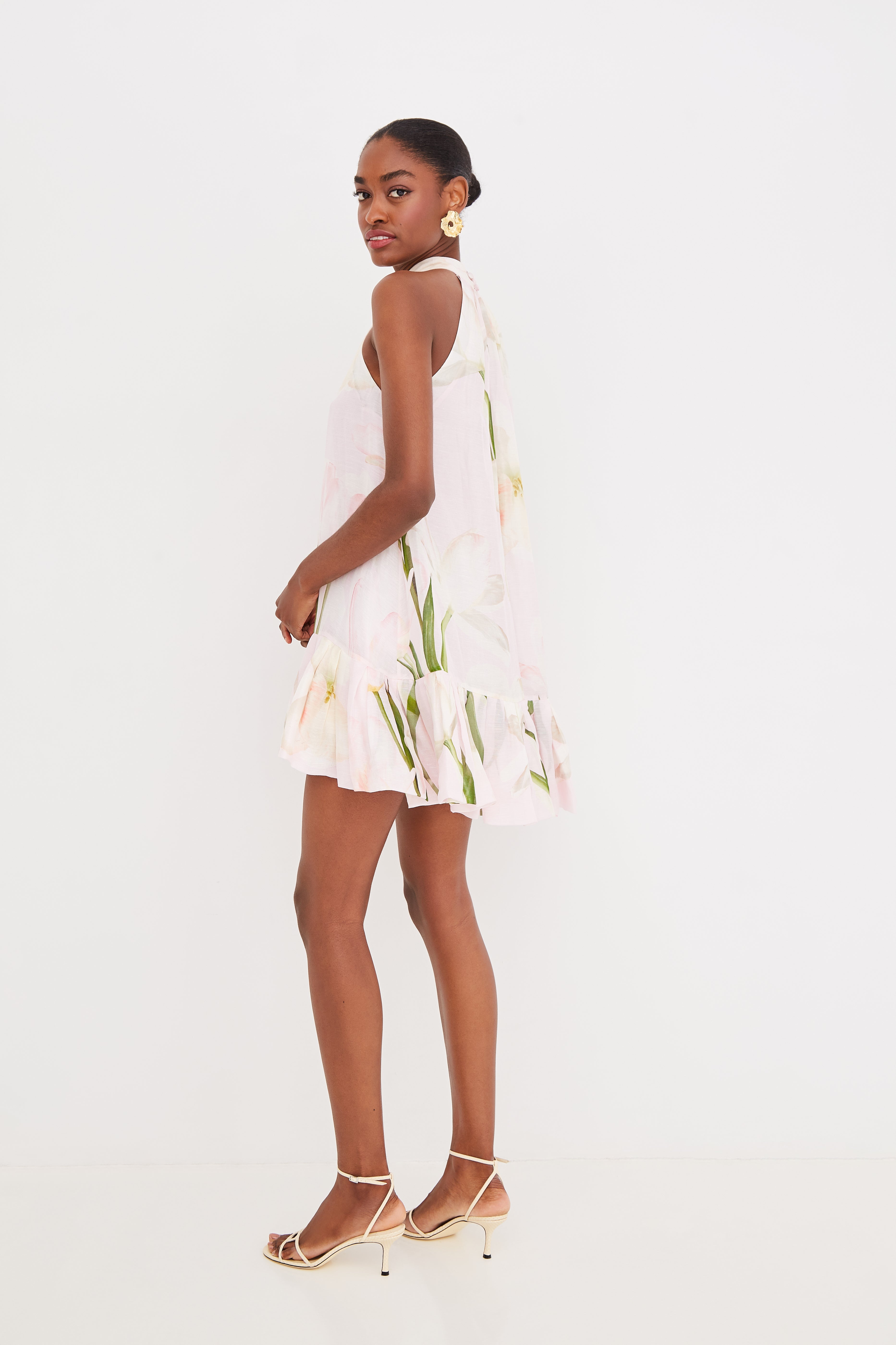 lillian mini dress The Lillian Lace Trim Mini Dress Large
