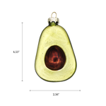 Avocado Handcrafted Glass Ornament