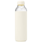 Glass Water Bottle: Cream