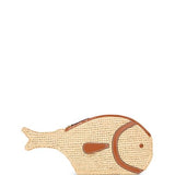 Pesce Fish Raffia Clutch