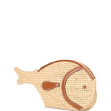 Pesce Fish Raffia Clutch