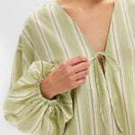 Pia Mini Dress Ombre Stripe Faded Juniper