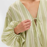 Pia Mini Dress Ombre Stripe Faded Juniper