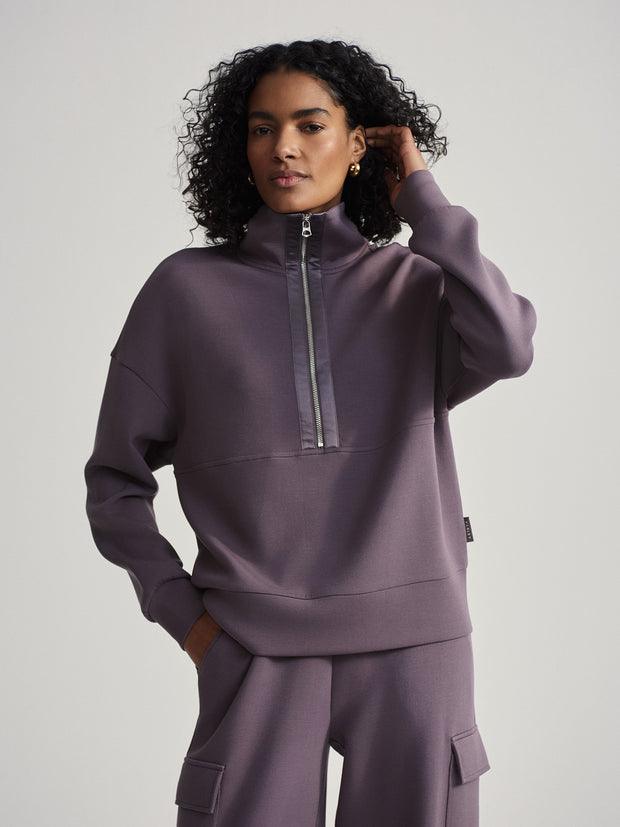 Keller Half Zip Cocoa Berry