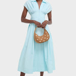 Finn Studded Suede Shoulder Bag Camel