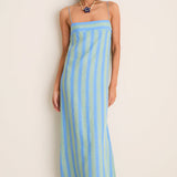 Laura Linen Dress Seaport Stripe