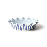 Iris Blue Drop 9 Ruffle Pie Dish