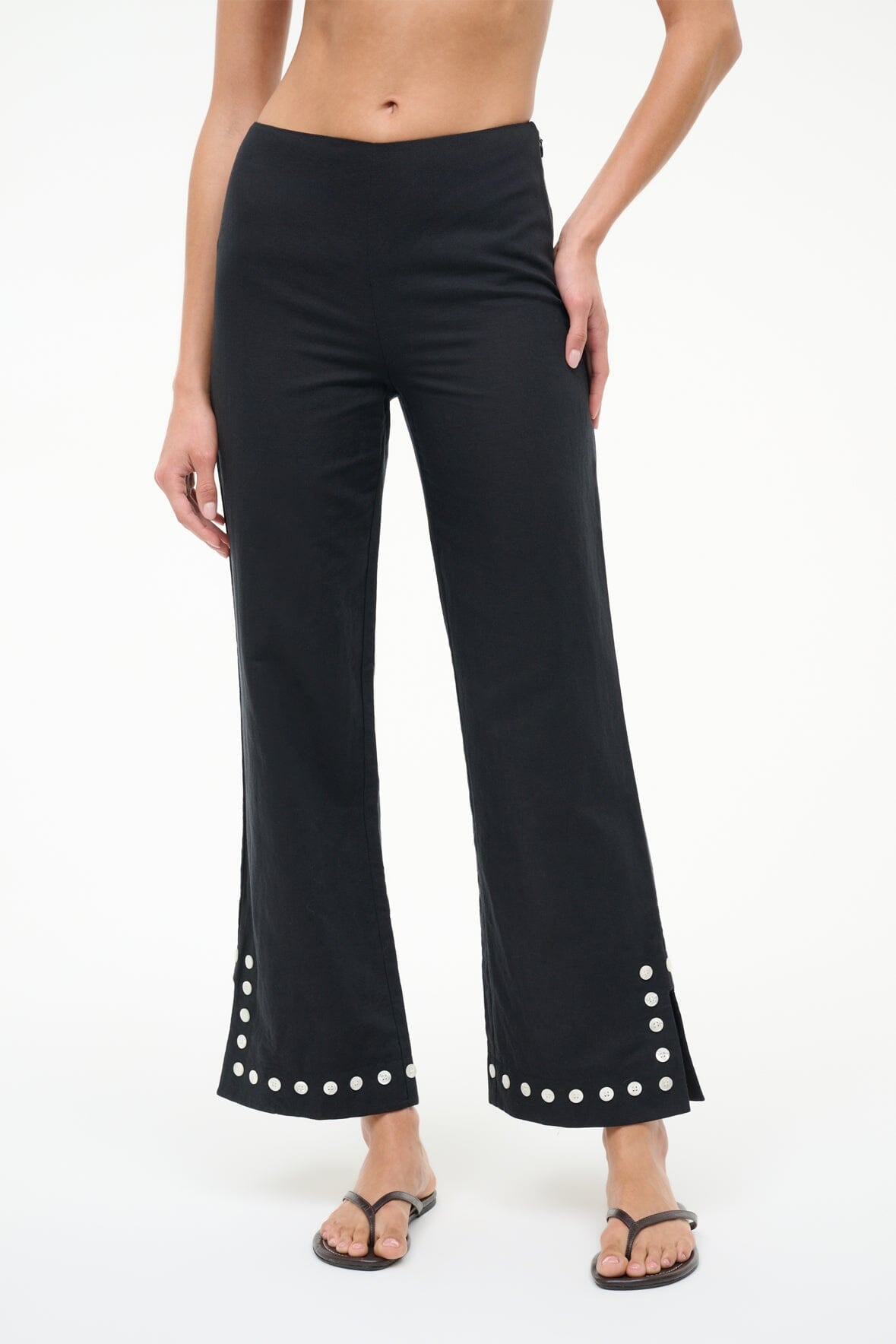 Piha Linen Pant Black