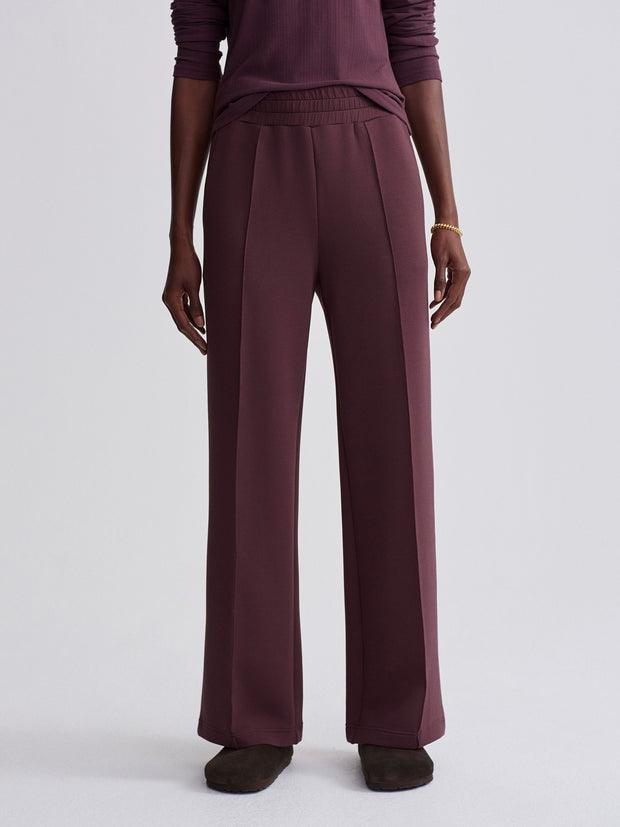 The Wide Leg Pant 28" Deep Mahogany