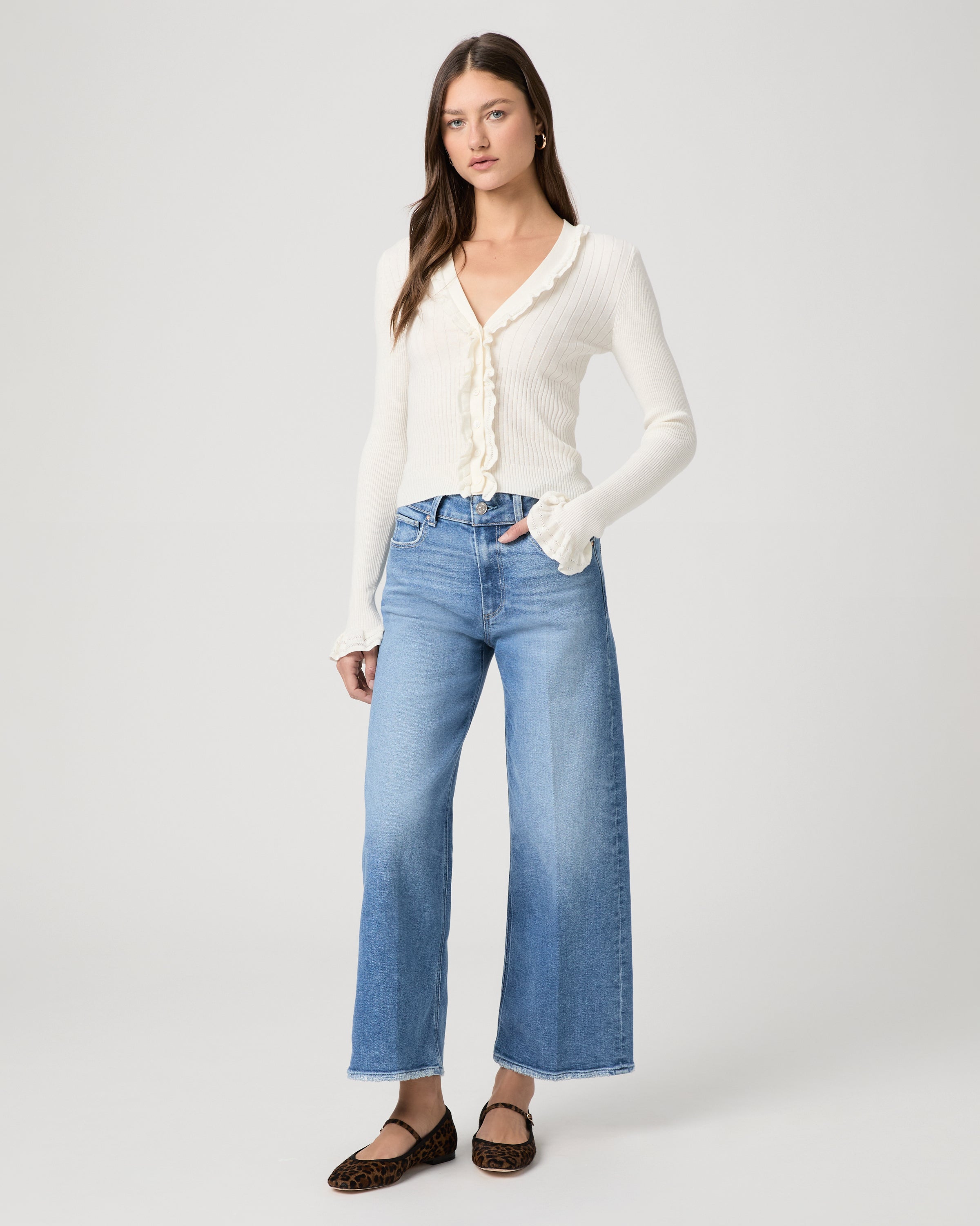 Sasha Ankle Wide Leg Jean Buckingham Light Wash