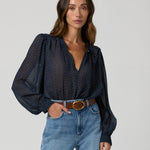 Bibiana Lightweight Blouse Navy Multi