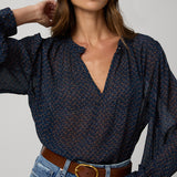Bibiana Lightweight Blouse Navy Multi