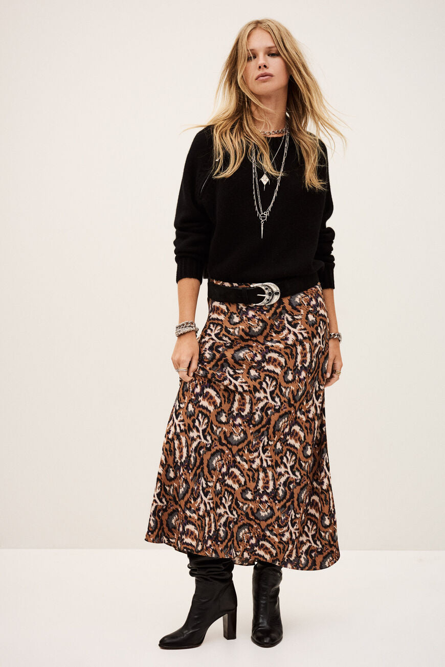 Onintia Midi Skirt Ocre