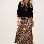 Onintia Midi Skirt Ocre