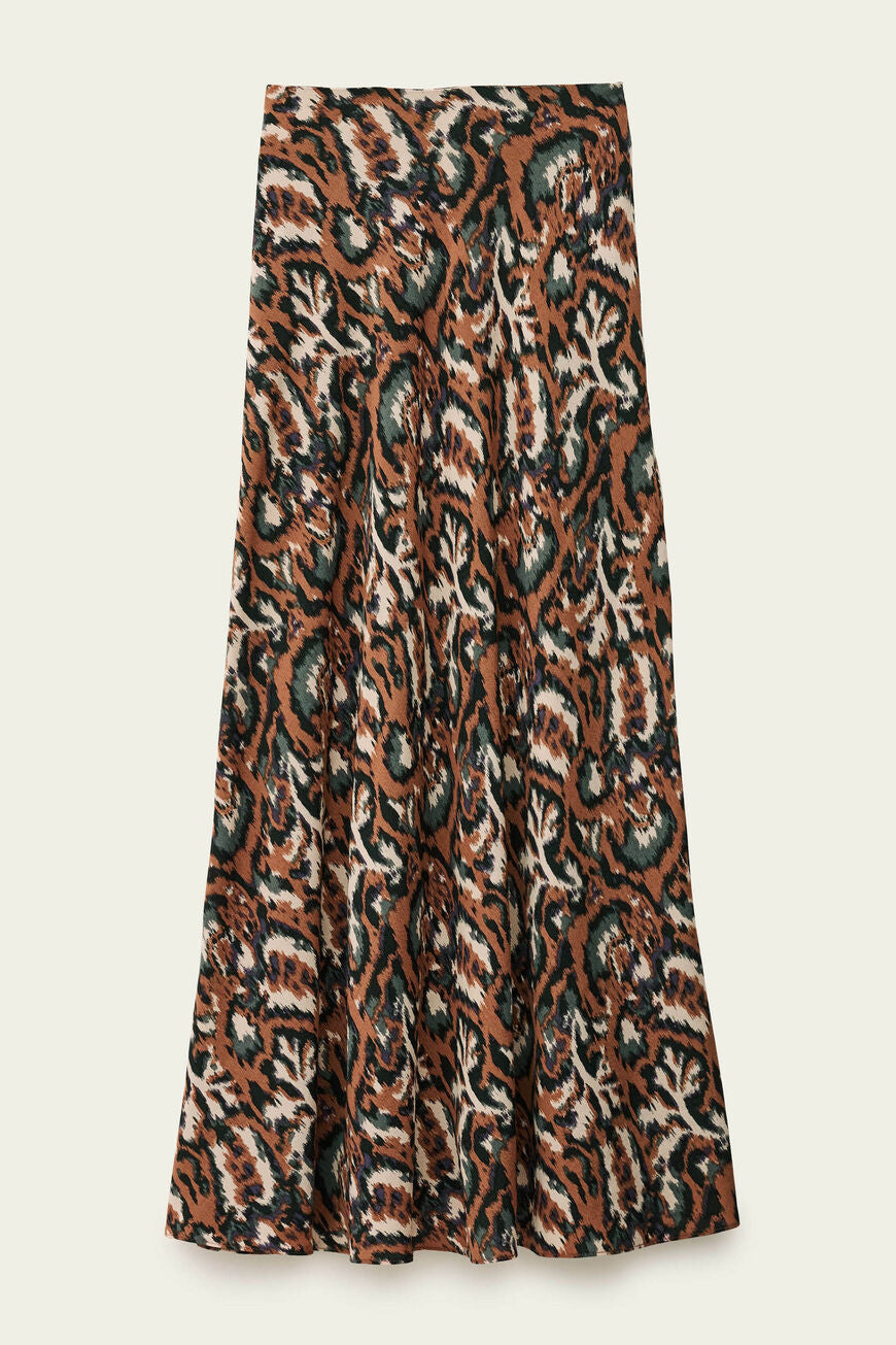 Onintia Midi Skirt Ocre