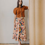 Nolan Skirt Aster Harvest Print