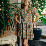 Edith Short Sleeve Dress Cottage Garden Liberty Print