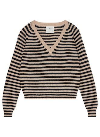 Crop Stripe Vee