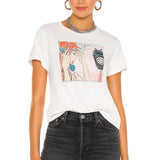 Classic Tee Just Send Wine Vintage White