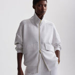 Garcia Zip-Through Sweat Ivory Marl