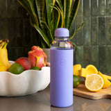 Glass Water Bottle: Cream