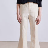 Rene Flare Trouser Ecru