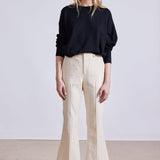 Rene Flare Trouser Ecru