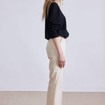 Rene Flare Trouser Ecru