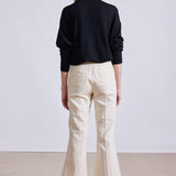 Rene Flare Trouser Ecru