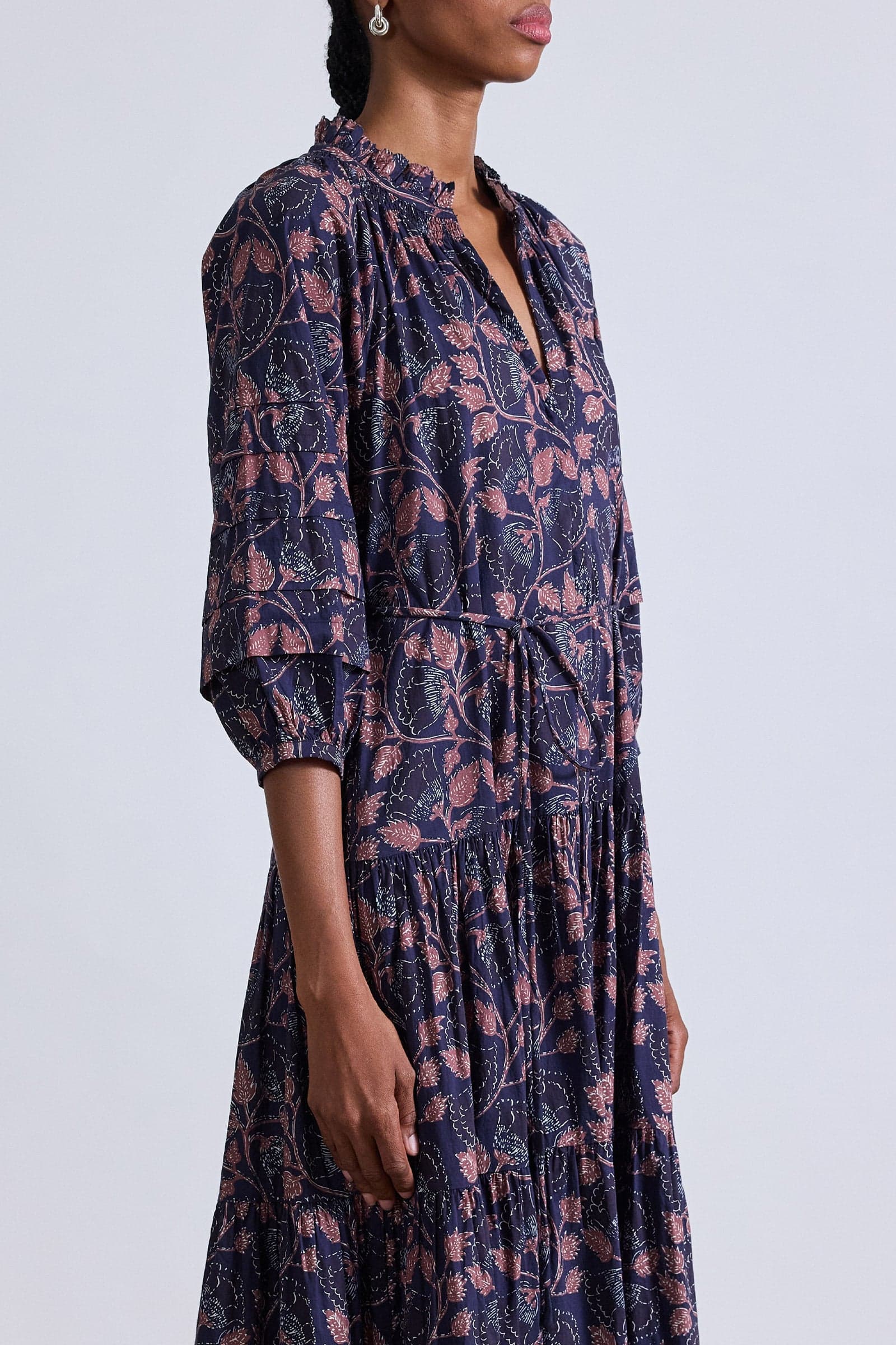 Trinidad Maxi Dress Camille Floral Navy