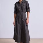 Pietra Maxi Shirt Dress Deep Olive