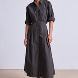 Pietra Maxi Shirt Dress Deep Olive