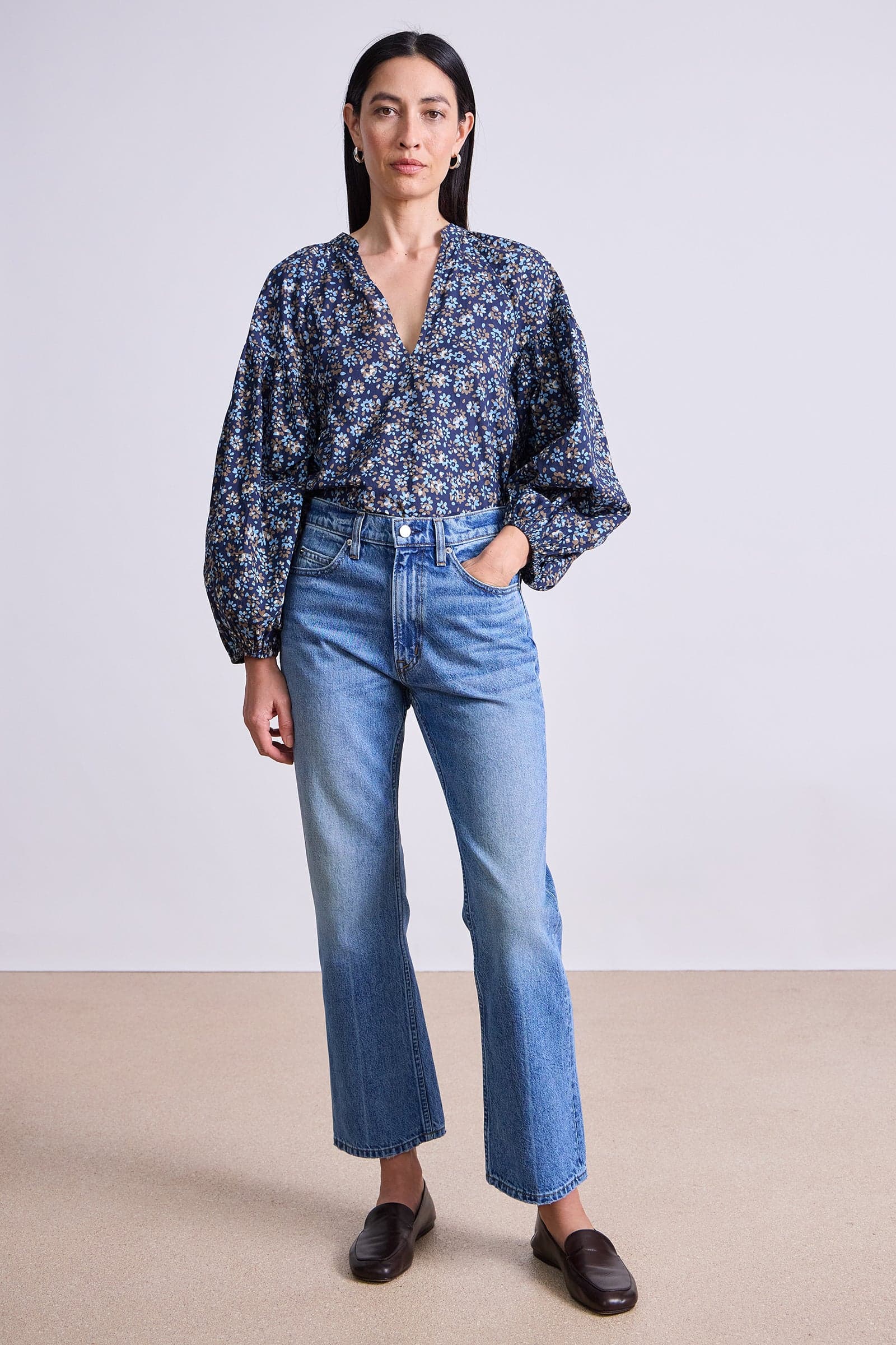 Anfa Shirred Top Gia Ditsy