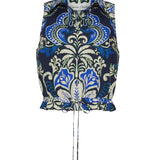 Hannah Top Palm Pavillion Cobalt