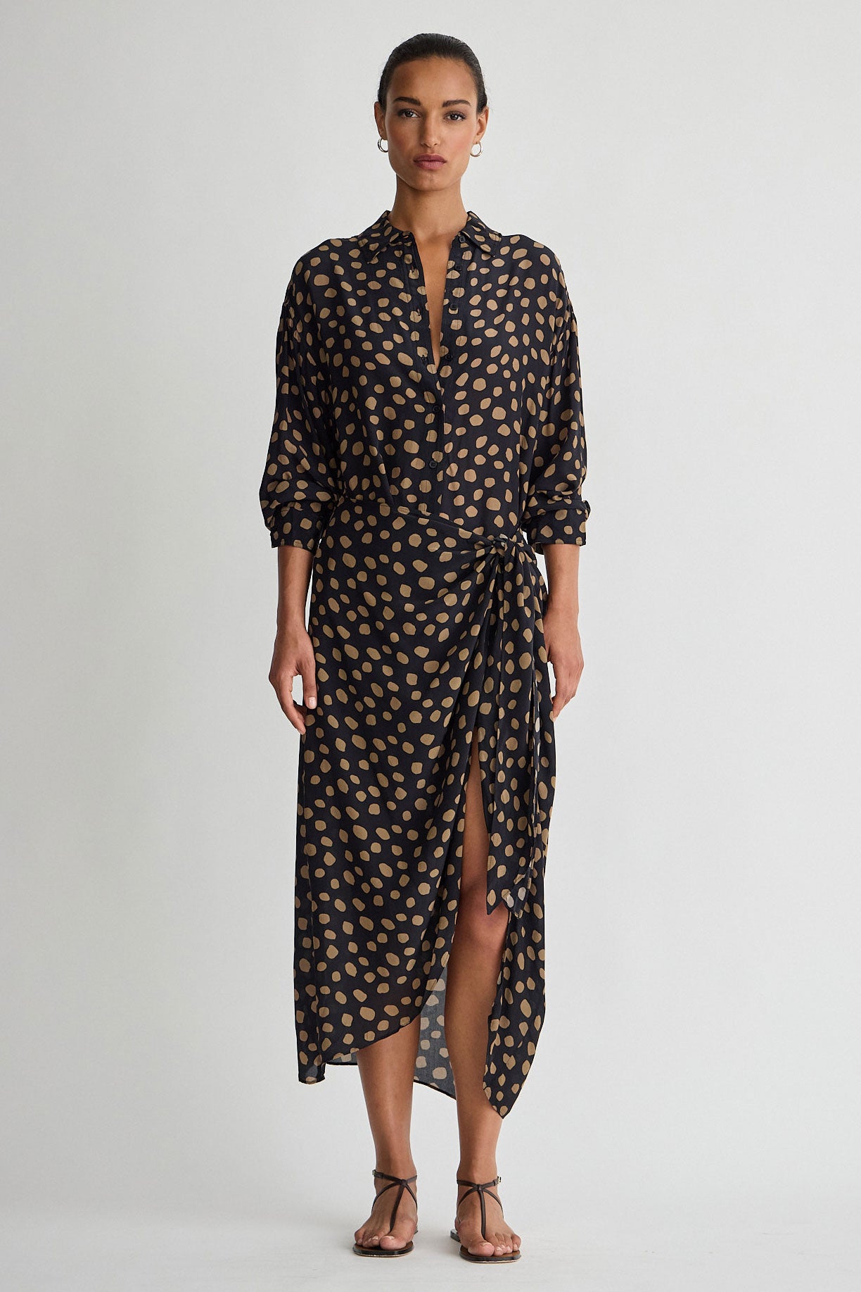 ALESSANDRA SARONG SHIRT DRESS